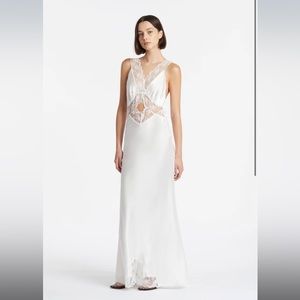 Aries Cut Out Gown Ivory